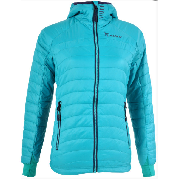 Veste d'hiver femme Silvini Cesi WJ1143 turquoise