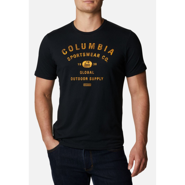 T-shirt homme Columbia M Path Lake Graphic Tee girs BlackCscBadge