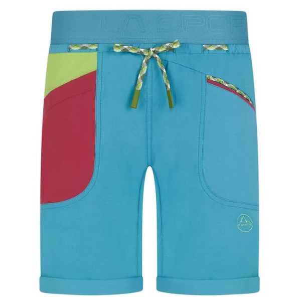 Short femme La Sportiva Mantra Short W bleue Topaz/Lime Green