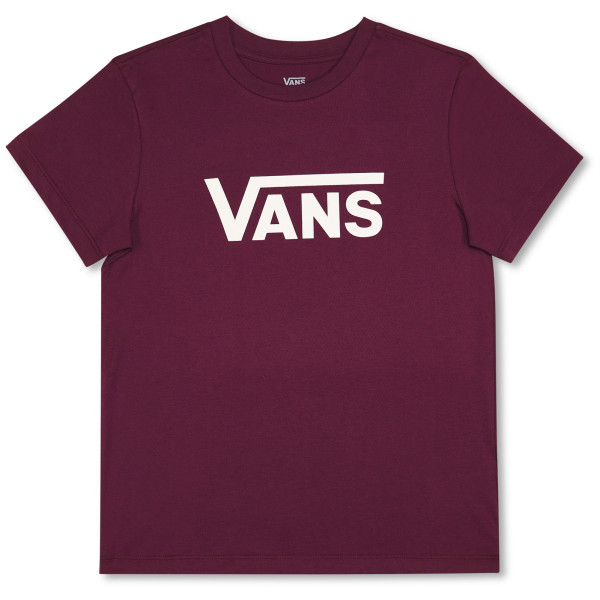 T-shirt femme Vans Wm Drop V Ss Crew-B bordeau Port Royale