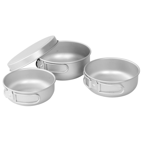 Set de vaisselle Easy Camp Adventure Ultra Light Cook Set argenté Silver