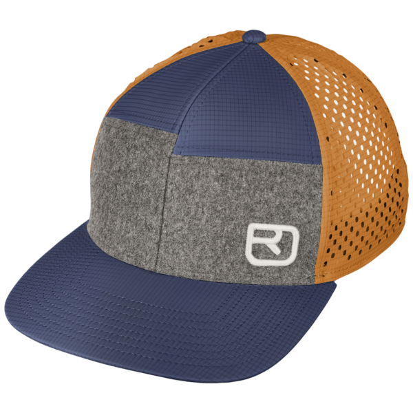 Casquette Ortovox Logo Air Trucker Cap bleue Deep Ocean