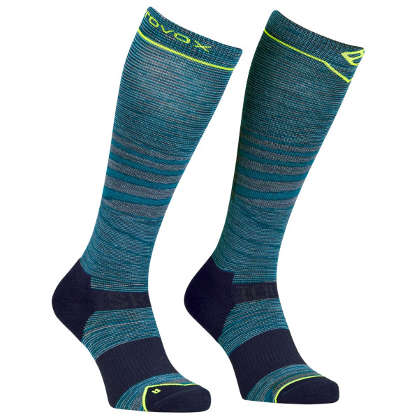 Mi-bas homme Ortovox Ski Tour Lt Comp Long Socks M bleue petrol blue blend