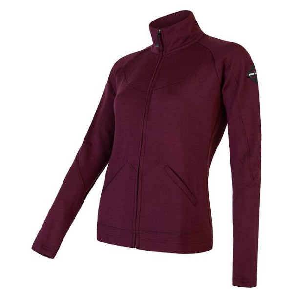 Sweat-shirt femme Sensor Merino Upper rouge PortRed