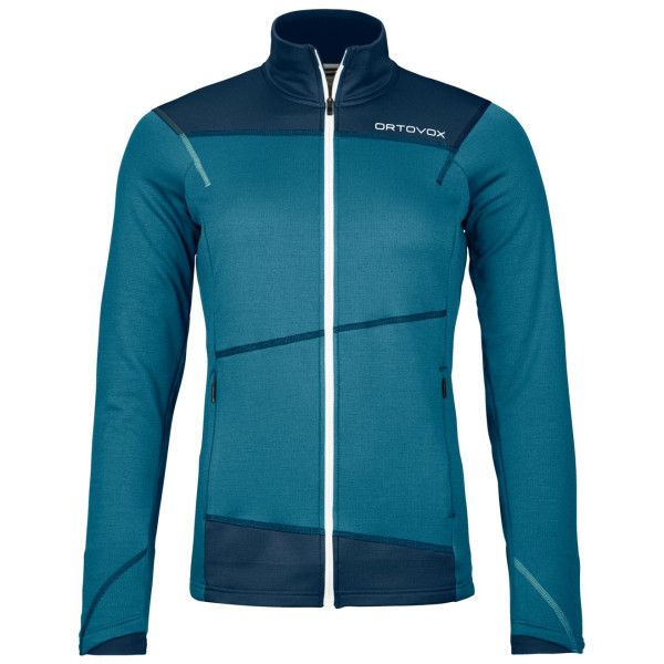 Sweat-shirt femme Ortovox Fleece Light Jacket W bleue mountain blue