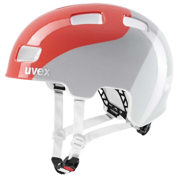 Casque vélo Uvex Hlmt 4 girs Grapefruit - Grey Wave