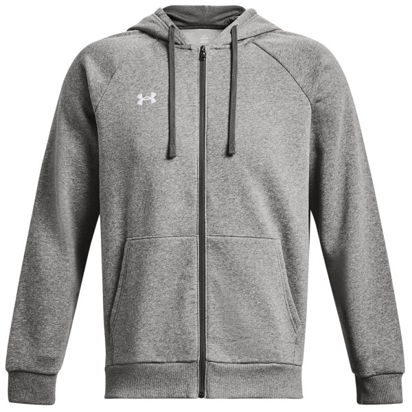 Sweat-shirt homme Under Armour Rival Fleece FZ Hoodie girs Castlerock Light Heather / / White