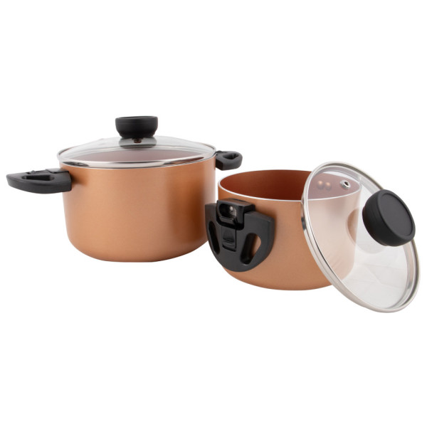 Jeu de casseroles Bo-Camp Slauson 2 pcs rose / noir Bronz