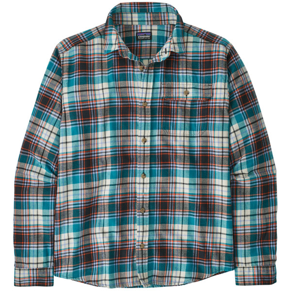 Chemise homme Patagonia Fjord Flannel Shirt bleu / bleue claire Lavas: Belay Blue