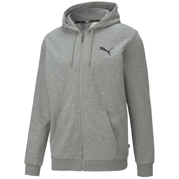 Sweat-shirt homme Puma ESS Small Logo FZ Hoodie TR girs gray