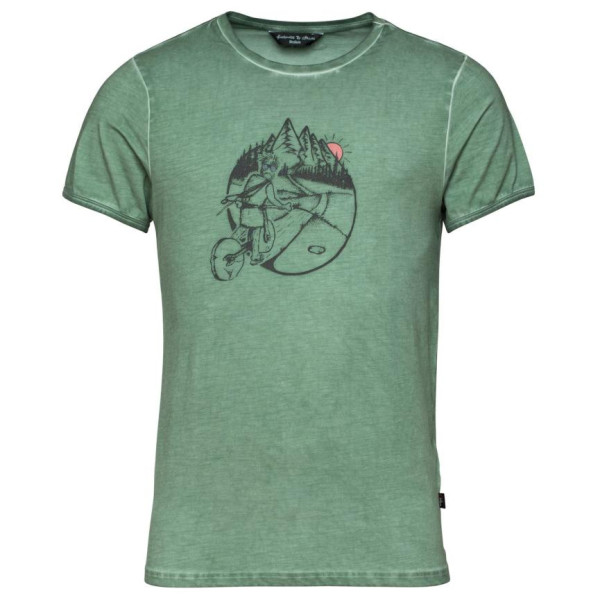 T-shirt homme Chillaz Homo Mons Velo kaki green washed