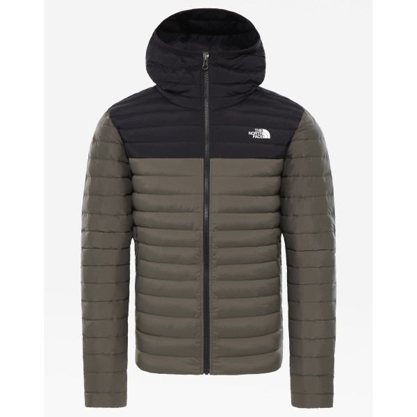 Veste homme The North Face Stretch Down Hoodie girs NewTaupeGreen/TnfBlack