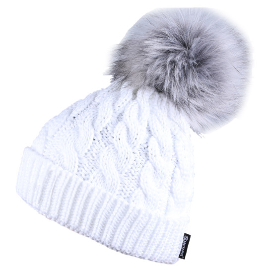 Bonnet de ski femme Sherpa Nell II blanc White