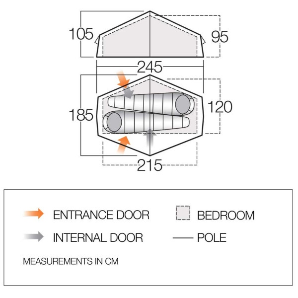 Tente de randonnée Vango Apex Compact 200