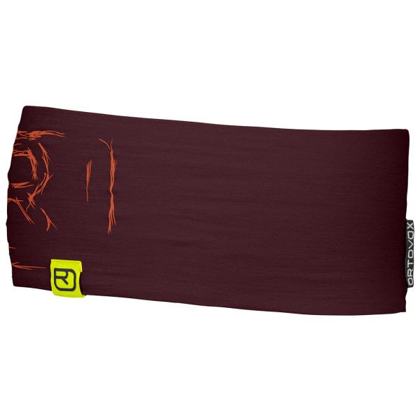 Bandeau Ortovox 120 Tec Logo Headband bordeau winetasting