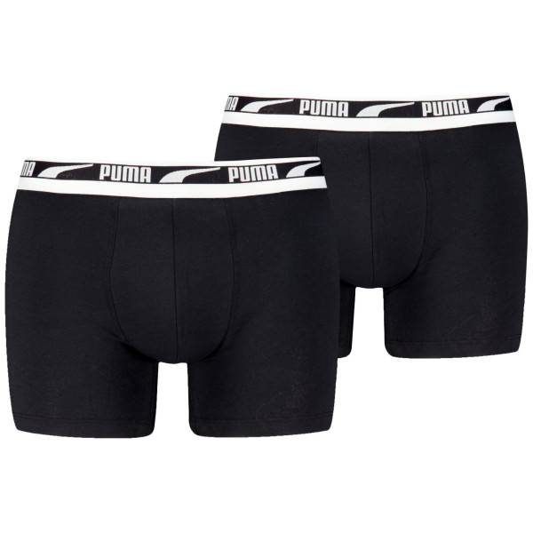 Caleçon homme Puma Everyday Multi Logo Boxers 2P noir Black