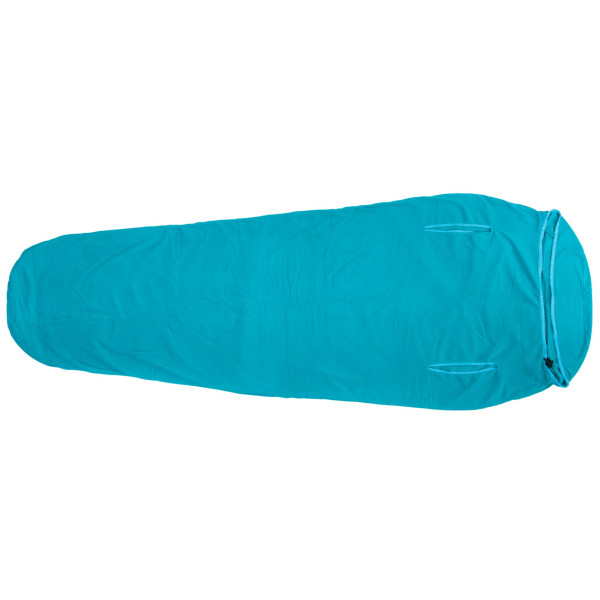 Doublure sac de couchage Warmpeace Polartec Micro Mummy 195 cm bleu clair Caribic