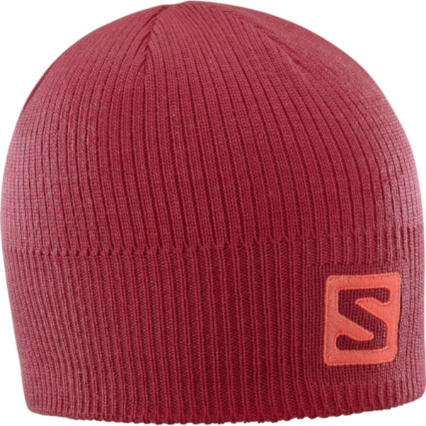 Bonnet Salomon Logo Beanie rouge BikingRed