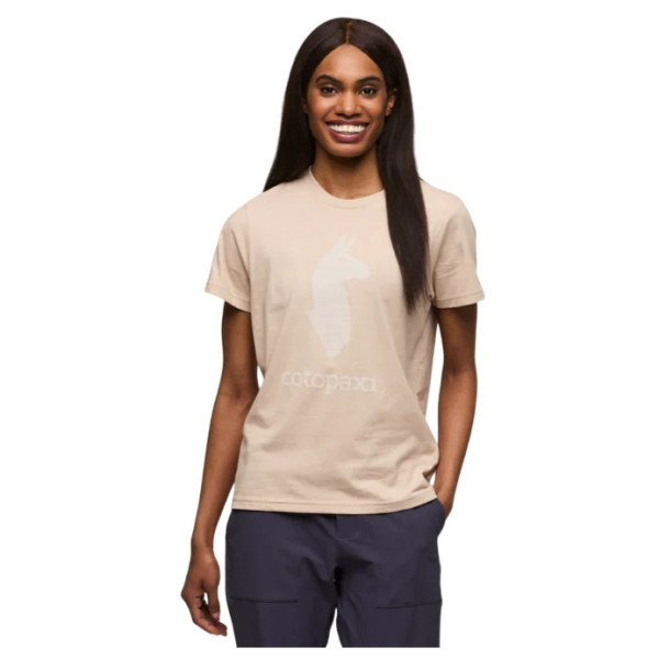 T-shirt femme Cotopaxi Cotopaxi Llama T-Shirt brun clair Oatmeal