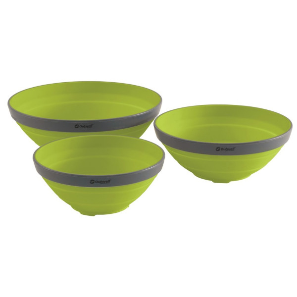 Jeu de bols Outwell Collaps Bowl Set green LimeGreen