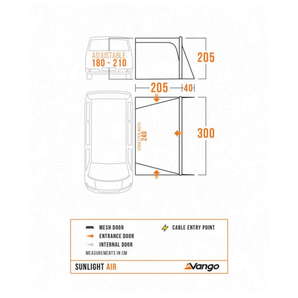 Tente caravane Vango Sunlight Air Low