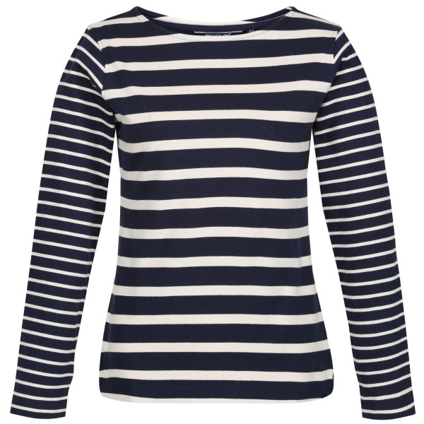 T-shirt femme Regatta Farida bleue Navy/LtVanil