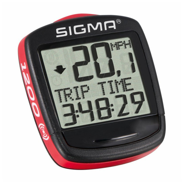 Compteur vélo Sigma BaseLine 1200 WL - bezdrátový noir / rouge