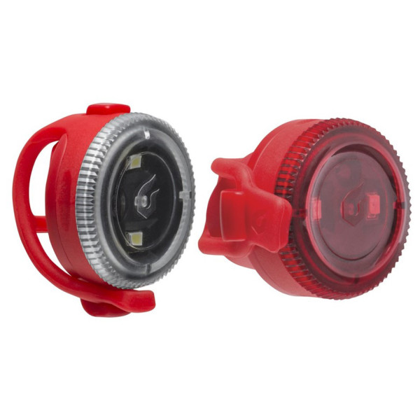 Set de lumières Blackburn Click Front + Click Rear (Set) rouge Red