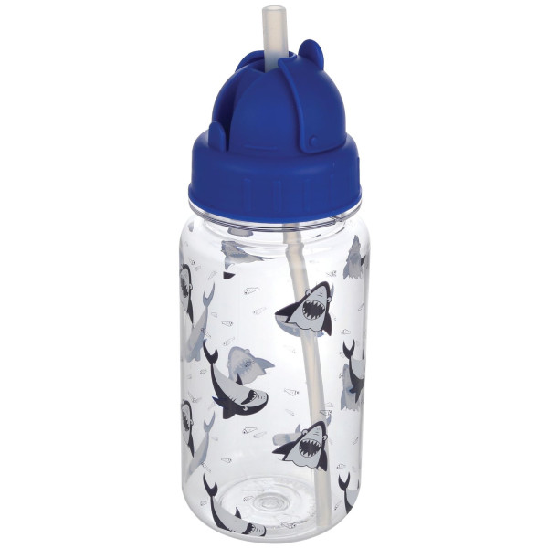 Bouteille d'eau Regatta Tritan Straw bleue Shark