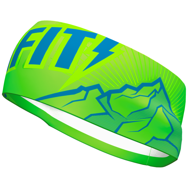 Bandeau Dynafit Graphic Performance Headband bleu / vert LamboGreen