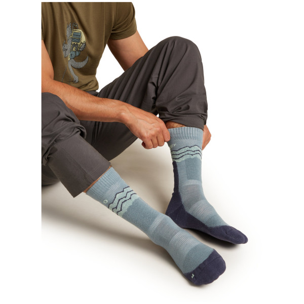 Chaussettes homme Icebreaker M Mer Hike+ Medium Crew Across the Peaks