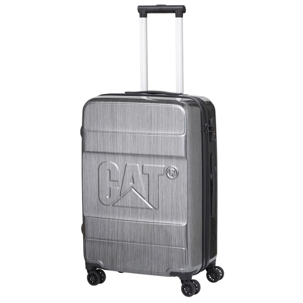 Valise à roulettes Caterpillar Cargo M argenté Brushed Silver