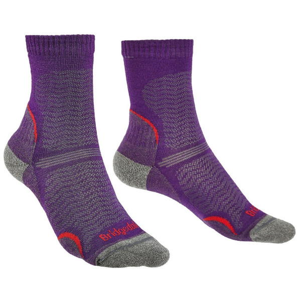 Chaussettes femme Bridgedale Hike UL T2 MP Crew Women's violet Purple