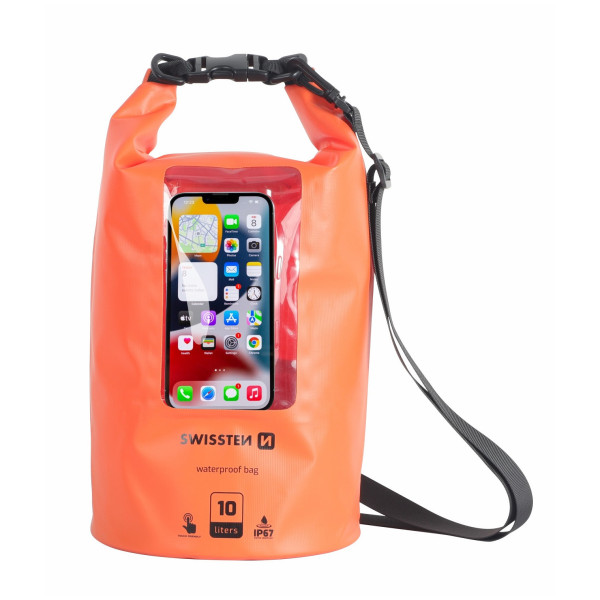 Étui étanche Swissten WATERPROOF ORANŽOVÉ (10L) orange