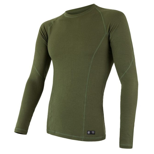 T-shirt fonctionnel homme Sensor Merino DF green Safari