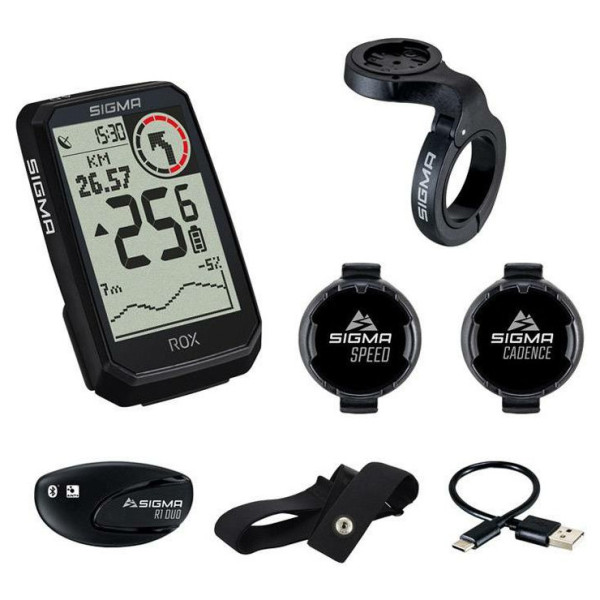 Compteur vélo Sigma Rox 4.0 Endurance Sensor set noir black