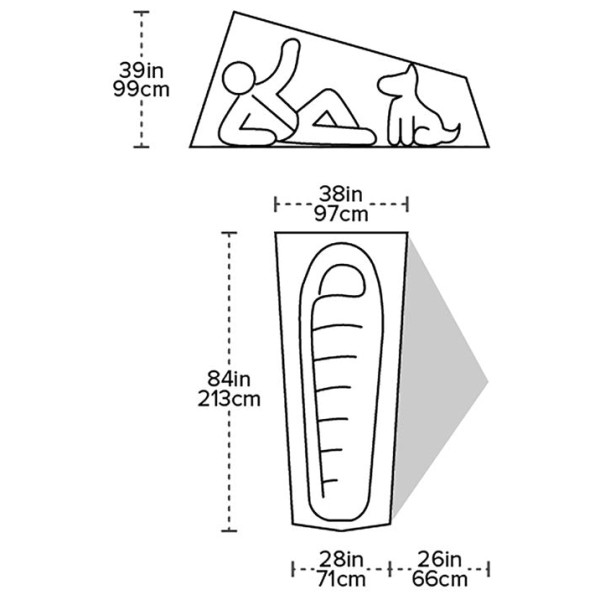 Tente ultra-légères Big Agnes Tiger Wall UL1 Solution Dye