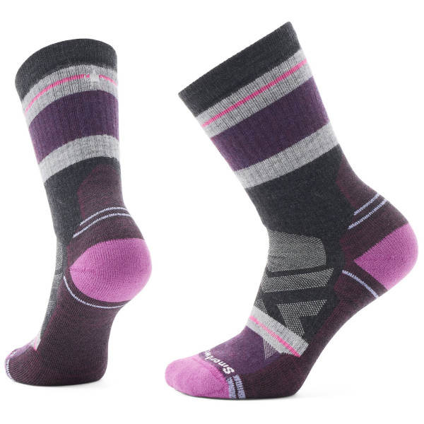 Chaussettes femme Smartwool W Hike Full Cushion Saturnsphere Crew noir / violet Charcoal