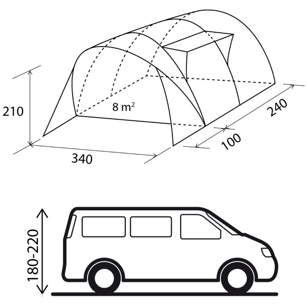 Tente caravane Brunner Albatros