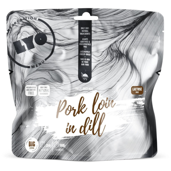 Repas déshydraté Lyo food Pork loin in Dill 500g