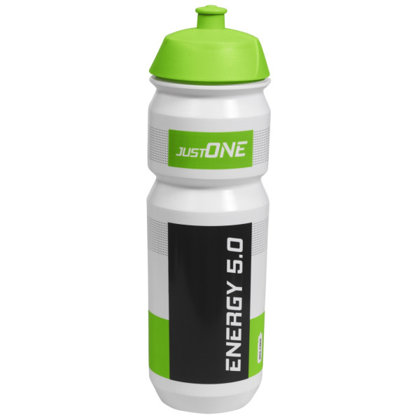 Bidon vélo Just One Energy 5.0 750 ml blanc / vert White/Green