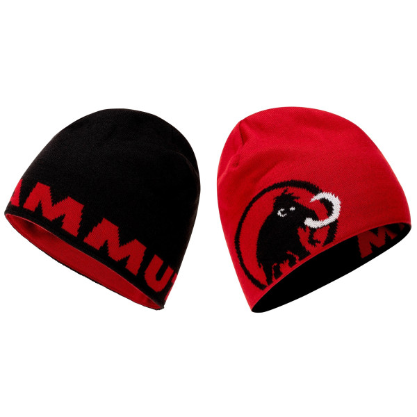 Bonnet Mammut Logo Beanie noir / rouge Black