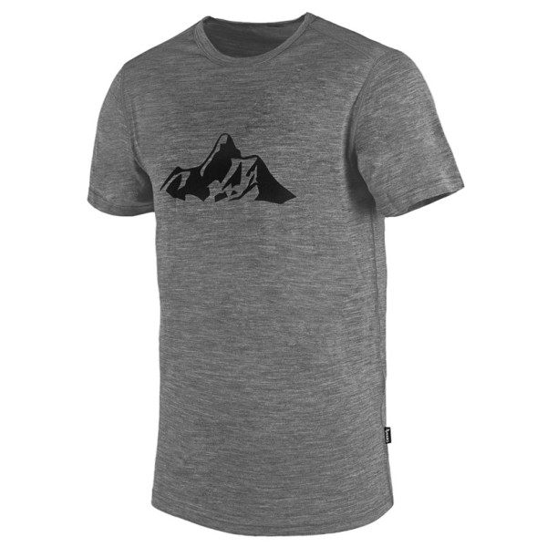 T-shirt homme Warg Merino Mountain 165 Short Comfy girs Grey melange