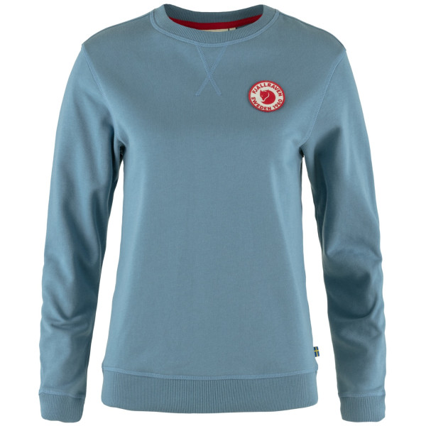 Pull femme Fjällräven 1960 Logo Badge Sweater bleu clair Dawn Blue