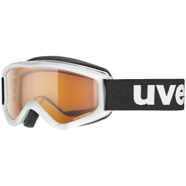 Masques de ski enfant Uvex Speedy Pro noir / blanc white/lasergold