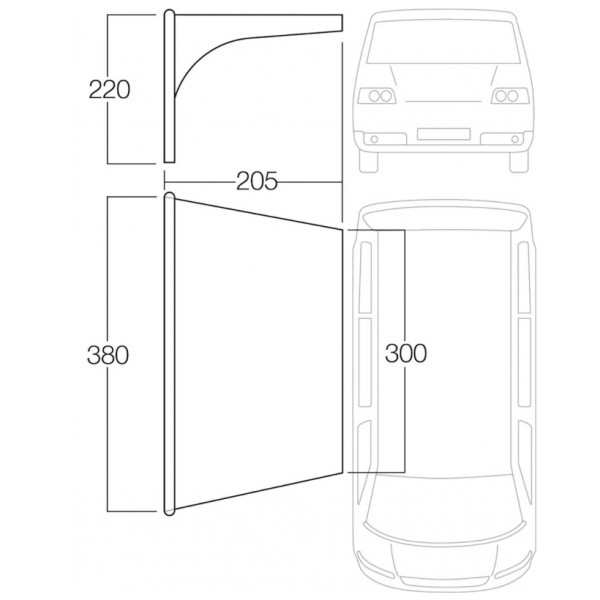 Abri Vango AirBeam Sun Canopy 3M