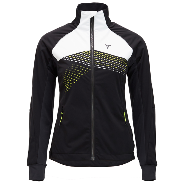 Veste softshell femme Silvini Serrone WJ1501 noir / blanc BlackLime