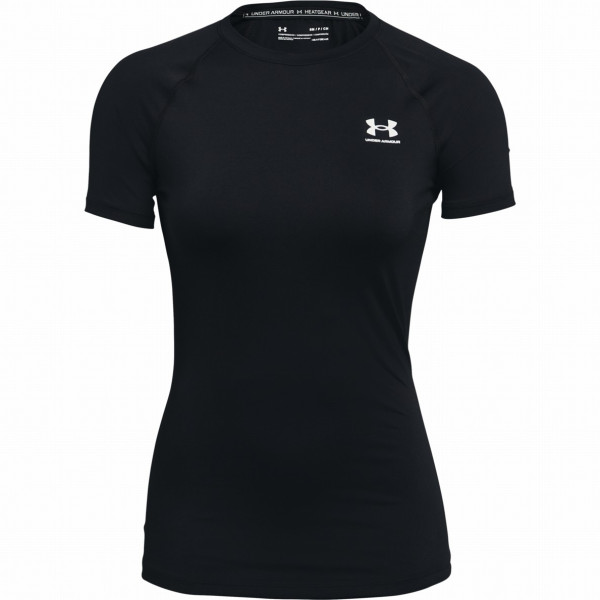 T-shirt fonctionnel femme Under Armour HG Authentics Comp SS vert Black/White