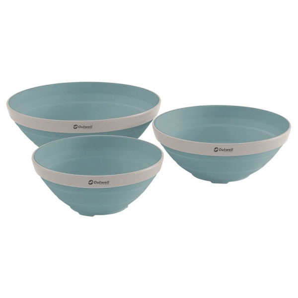 Jeu de bols Outwell Collaps Bowl Set bleu clair Classic Blue