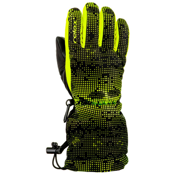 Gants enfant Relax Puzzy noir / jaune BlackNeonYellow